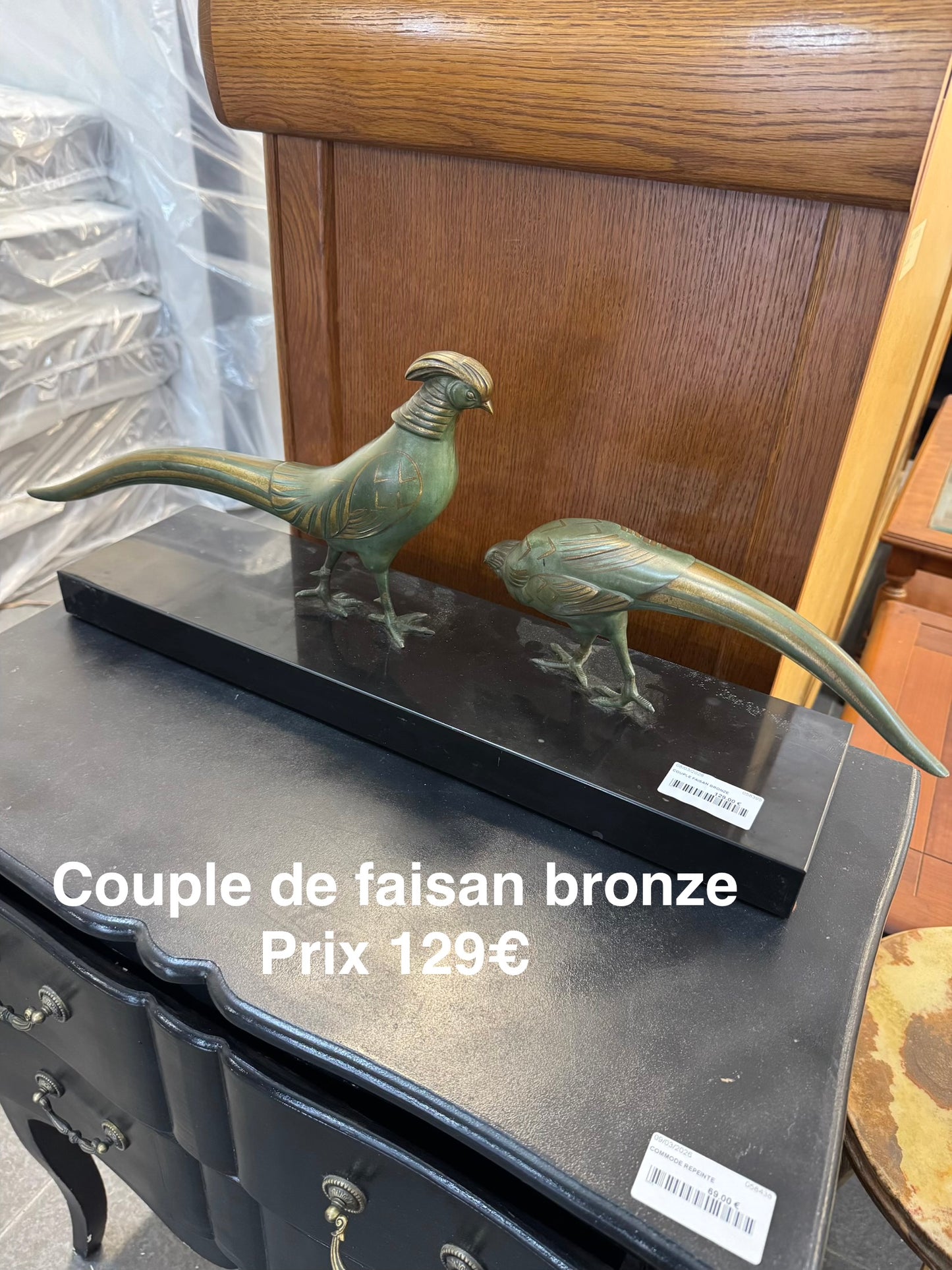 Couple de faisan Bronze 058395