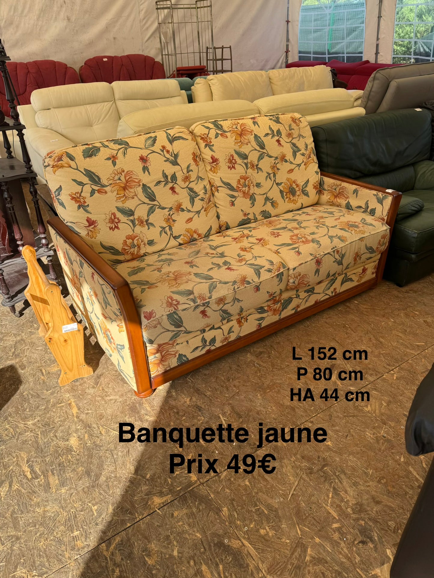 Banquette jaune 063210
