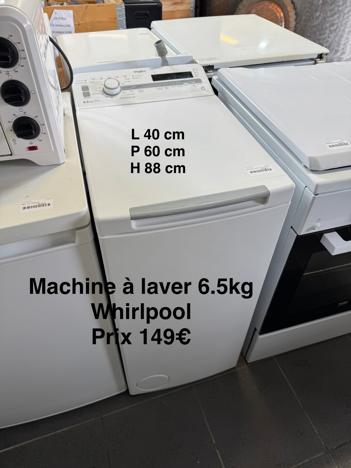 Machine à laver 6.5kg Whirlpool 056841