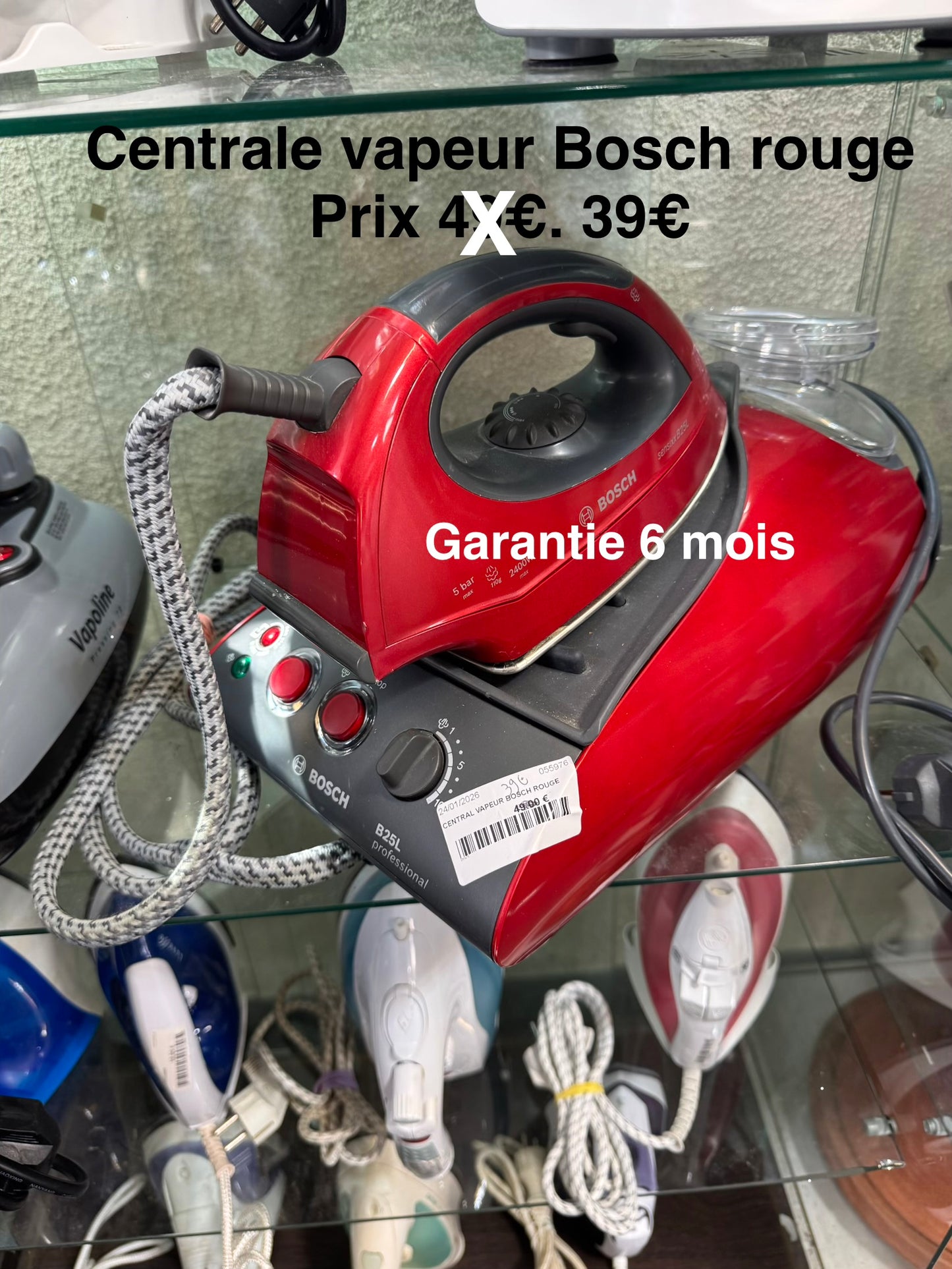Centrale vapeur Bosch rouge 055976
