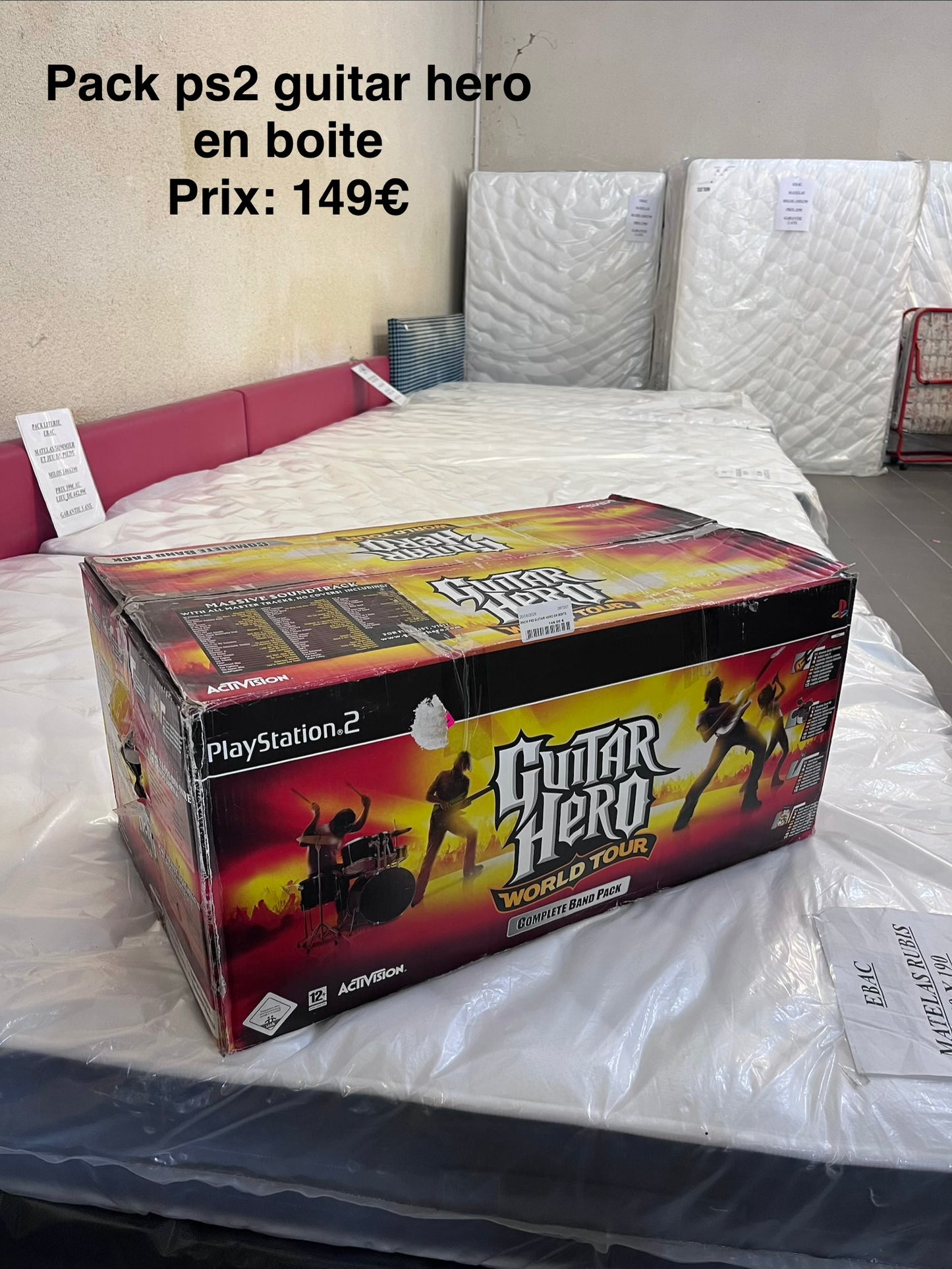 Pack ps2 guitar hero en boite 067007