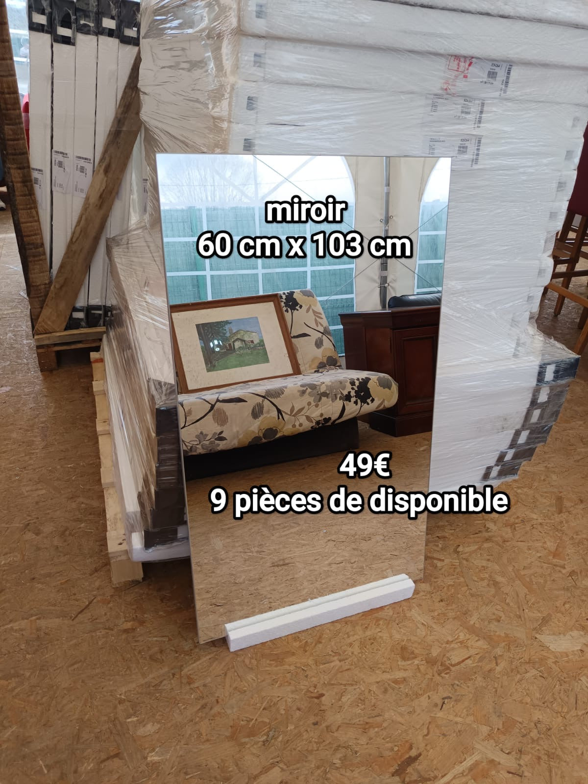 Miroir 60 cm X 103 cm 038553