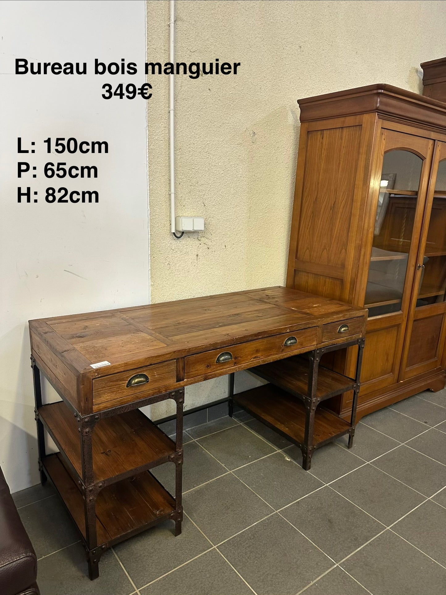 Bureau bois manguier 063826