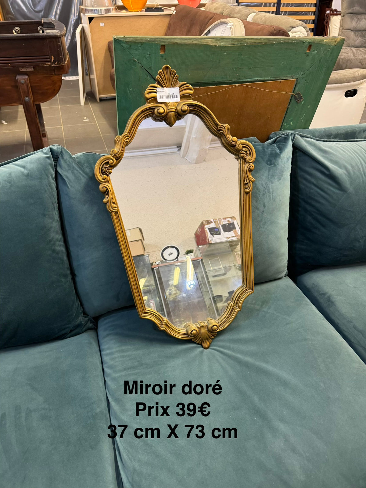 Miroir doré 069215