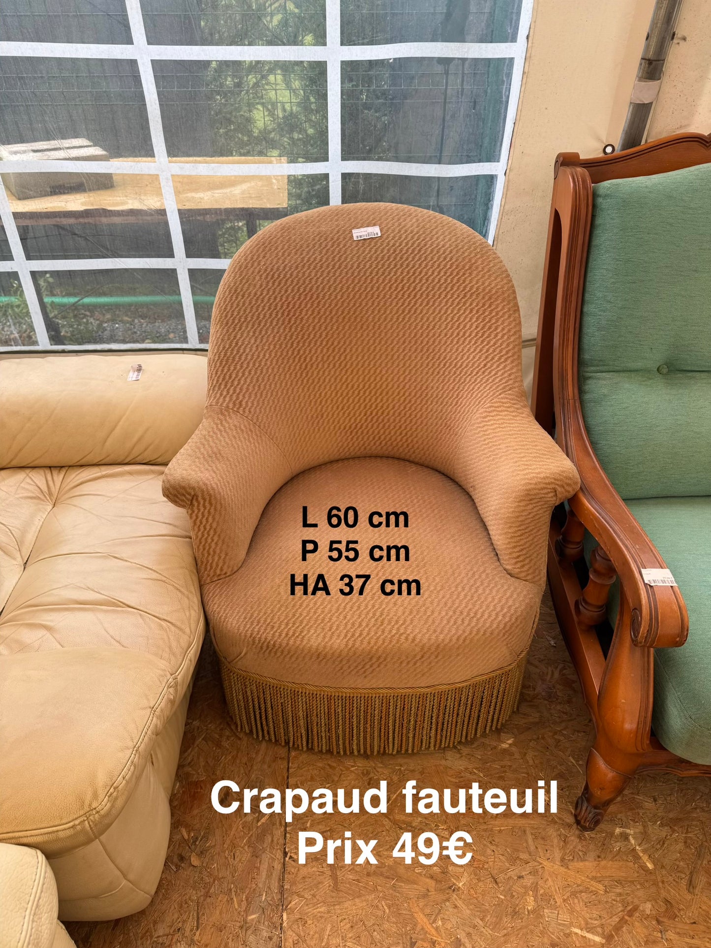 Fauteuil crapaud 052090