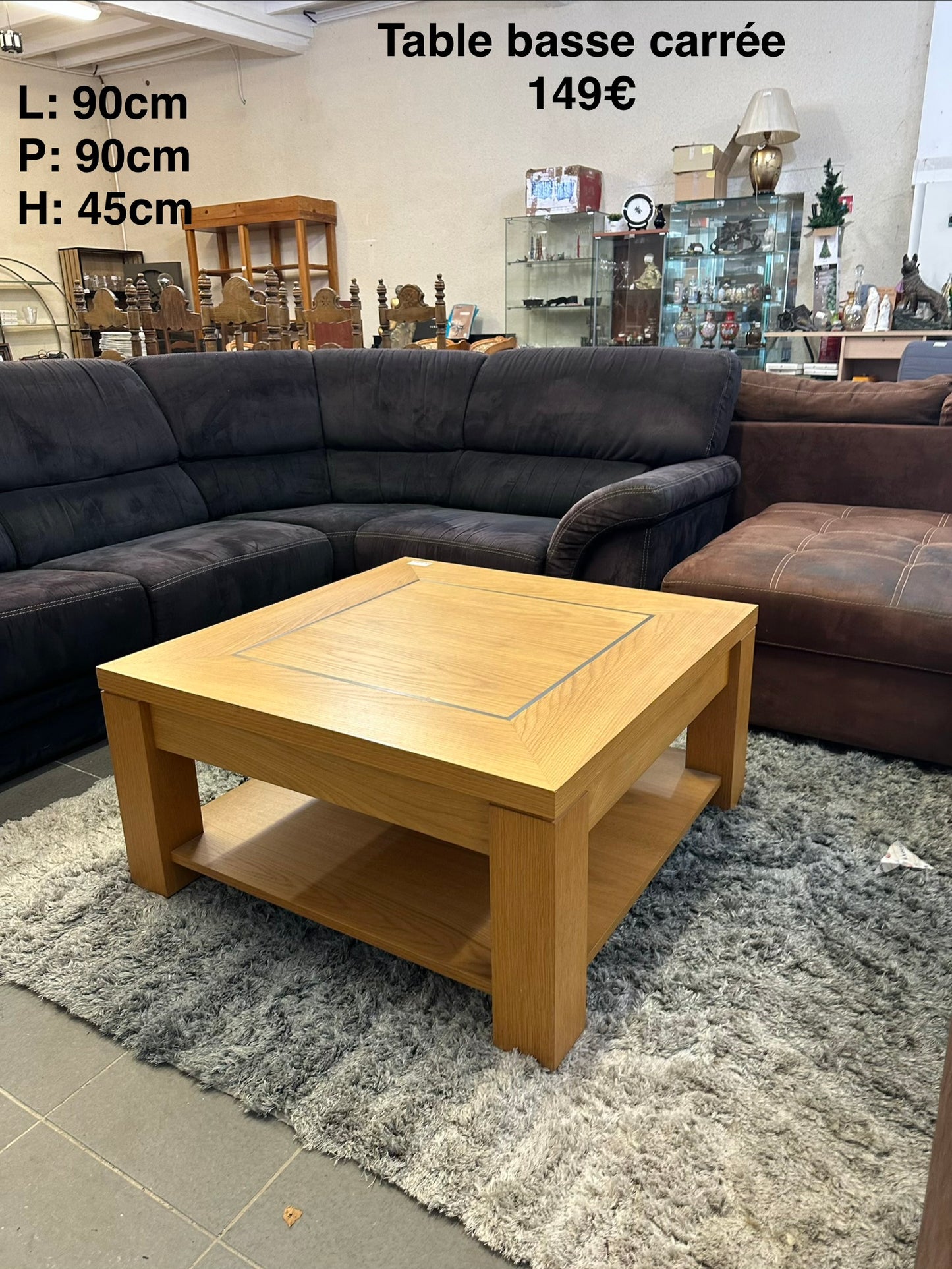 Table basse carrée 064576