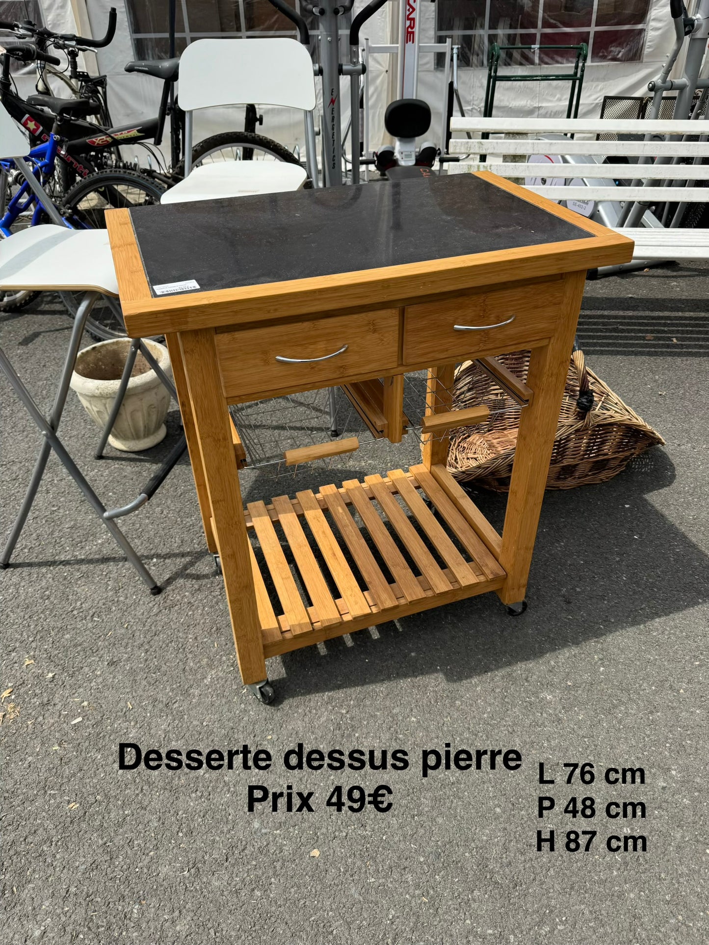 Desserte dessus pierre 065452