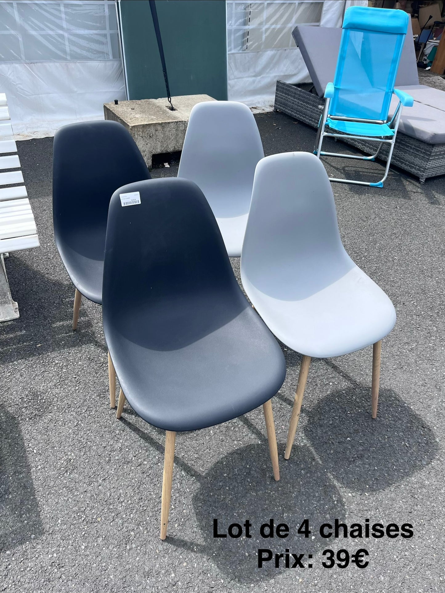 Lot de 4 chaises 066824