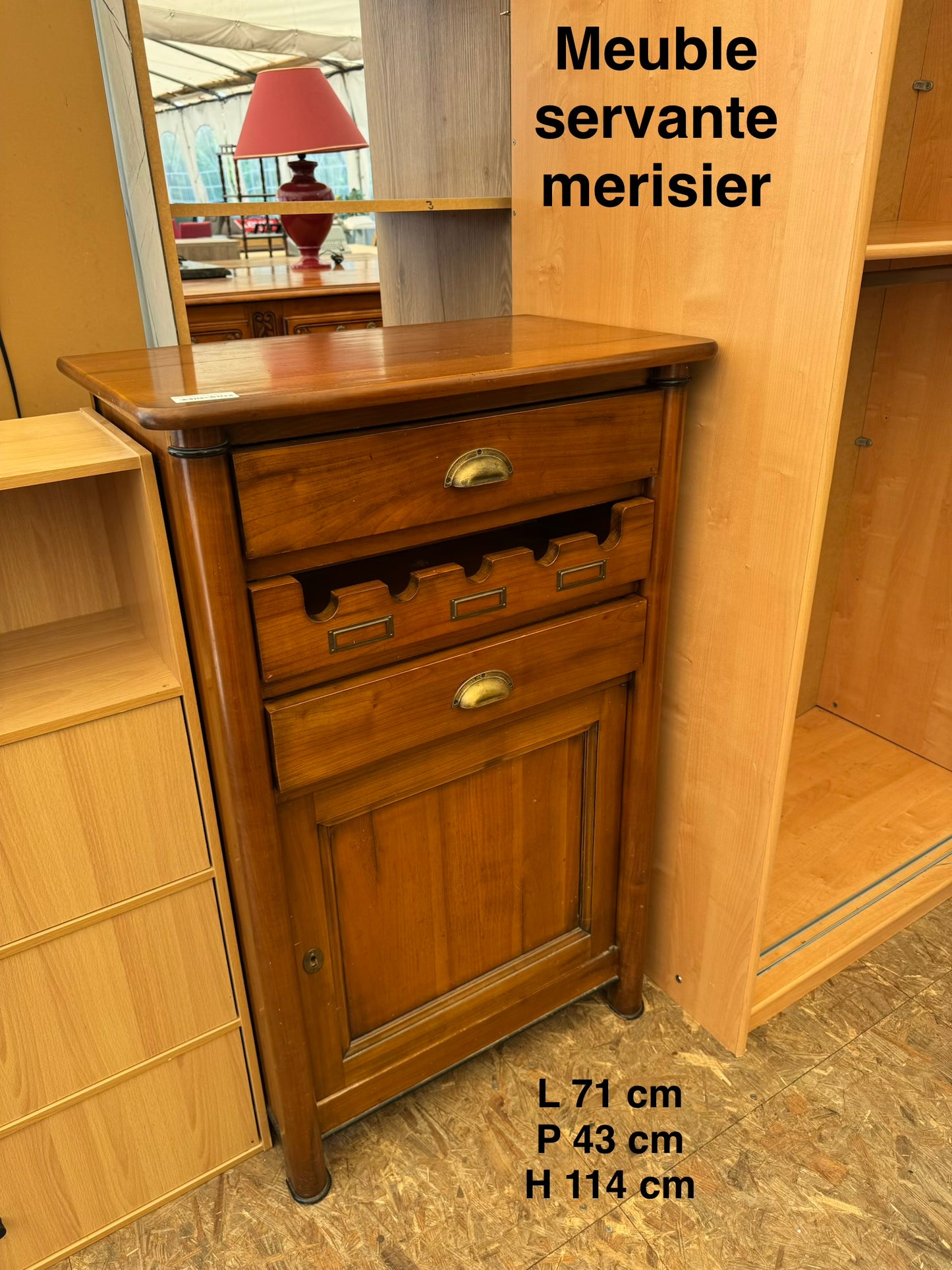 Meuble servante merisier 063782