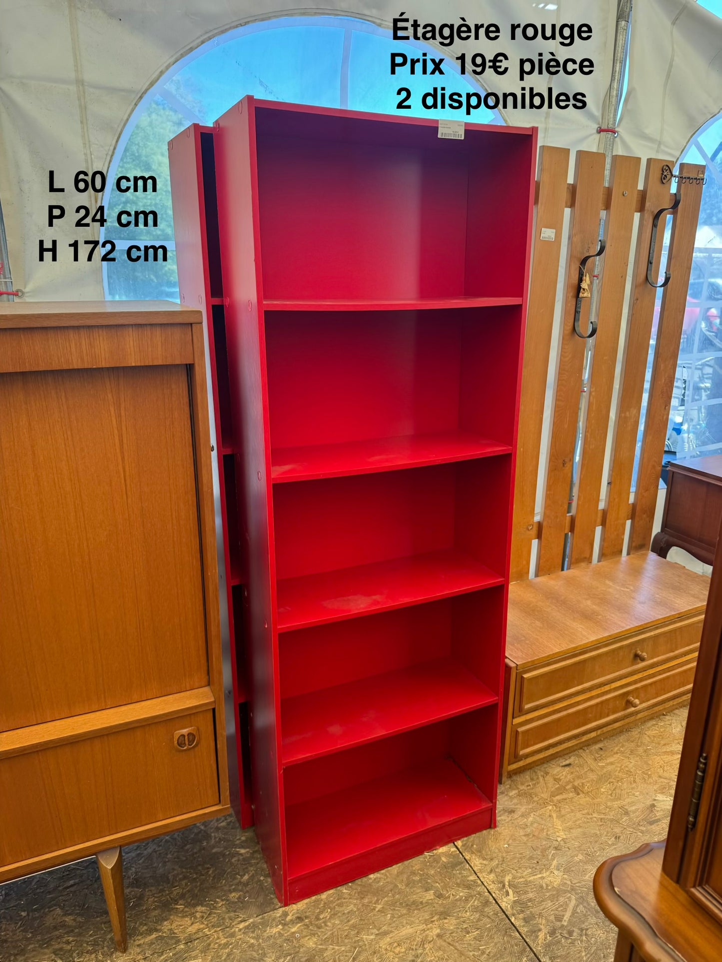 Étagère rouge 065260