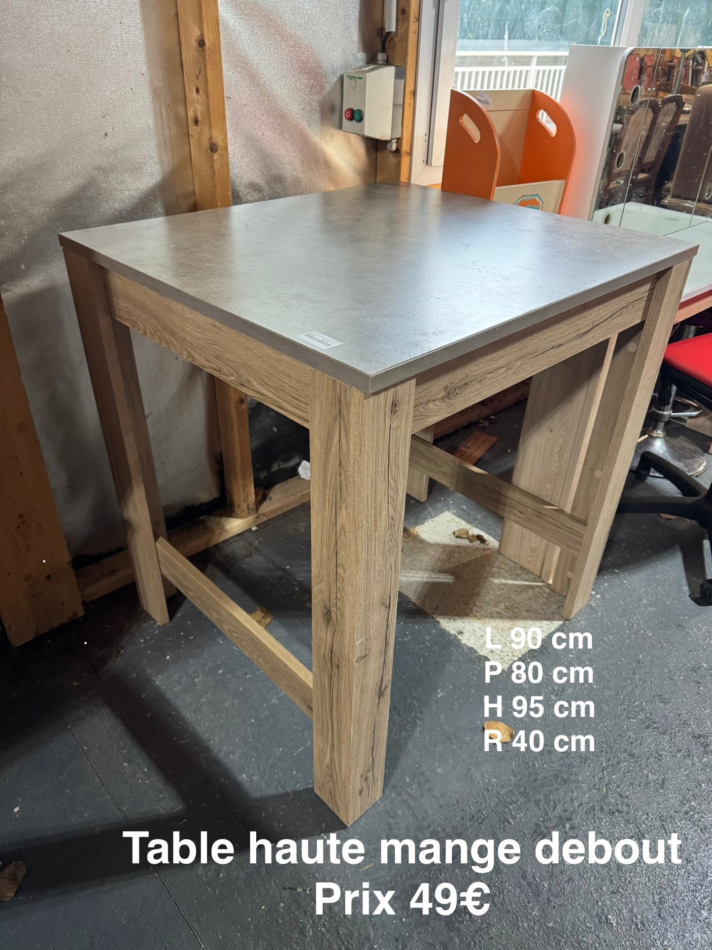 Table haute mange debout 053252