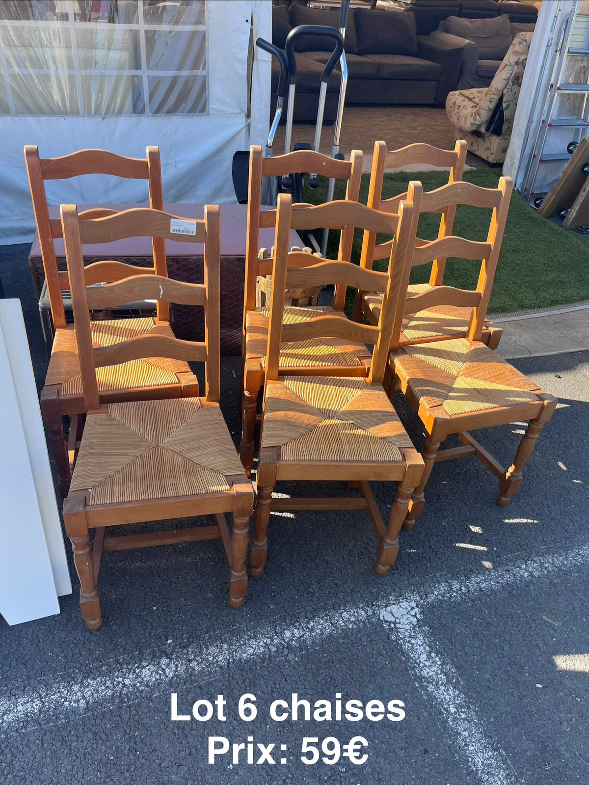Lot 6 chaises 067699