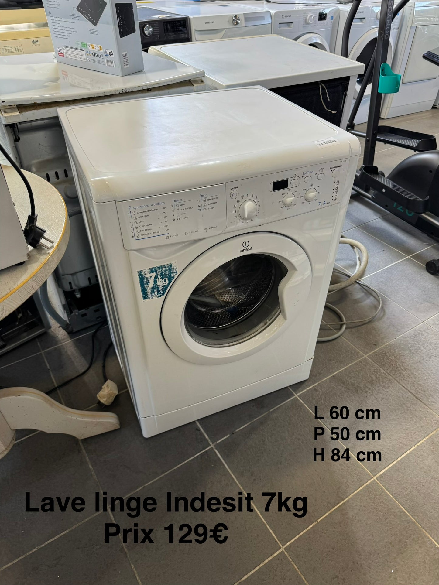 Lave linge Indesit 7kg 063457