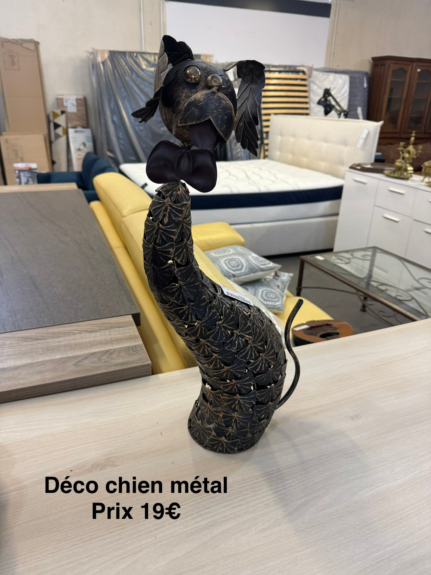 Chien déco métal 066170