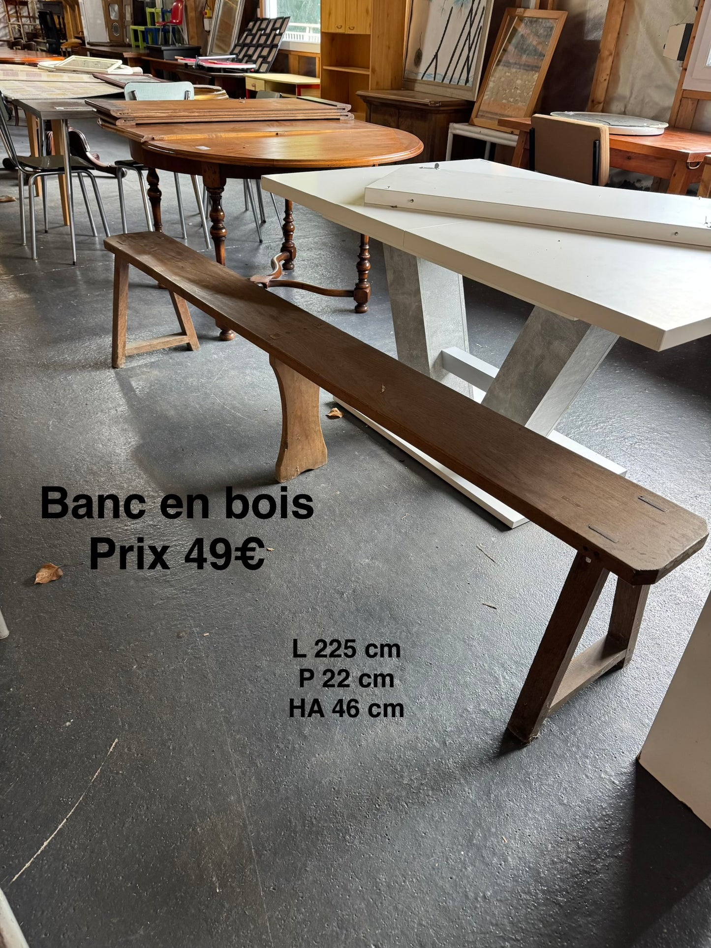 Banc en bois 049810