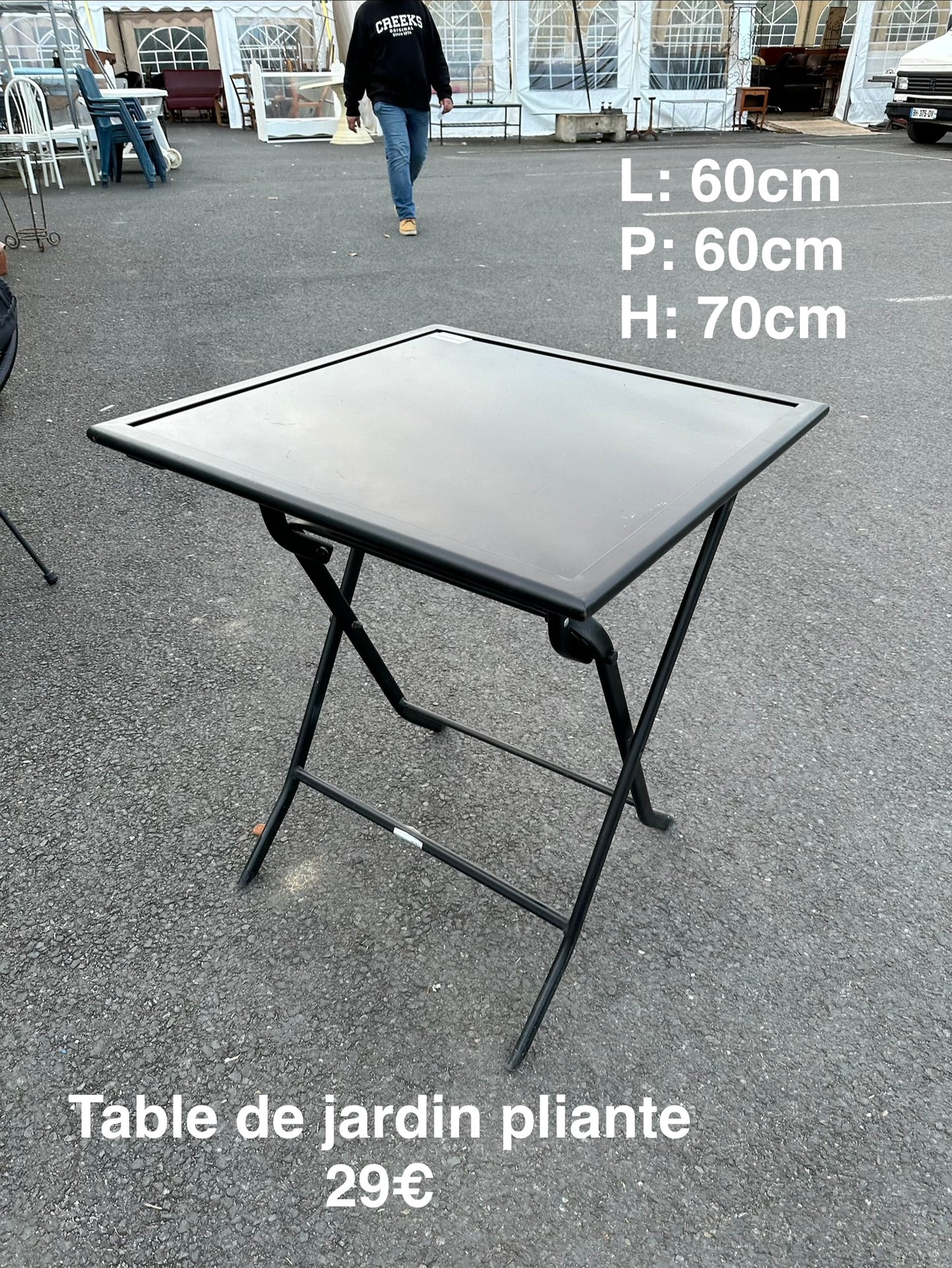 Table de jardin pliante 058294
