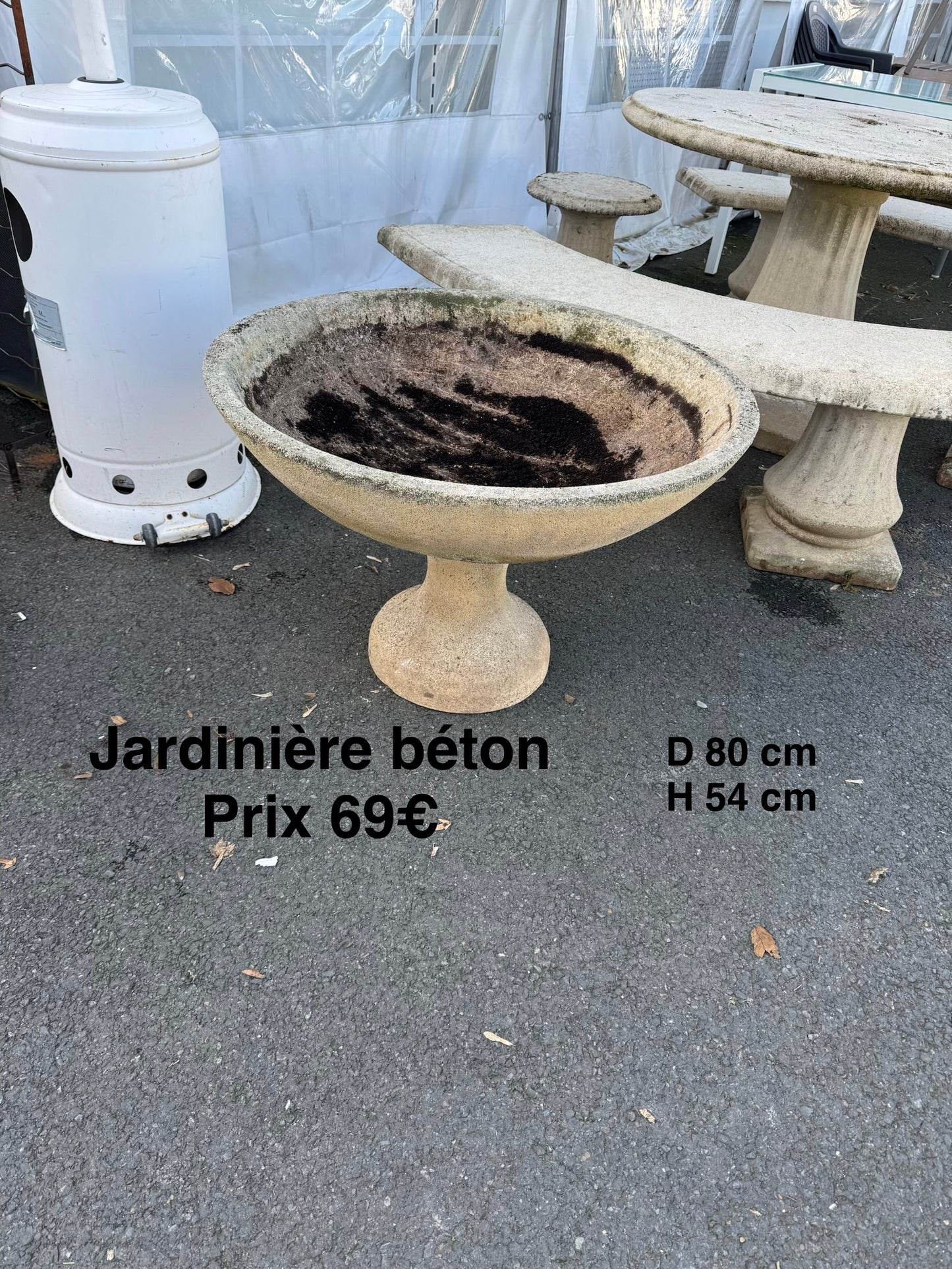 Jardinière béton 052378