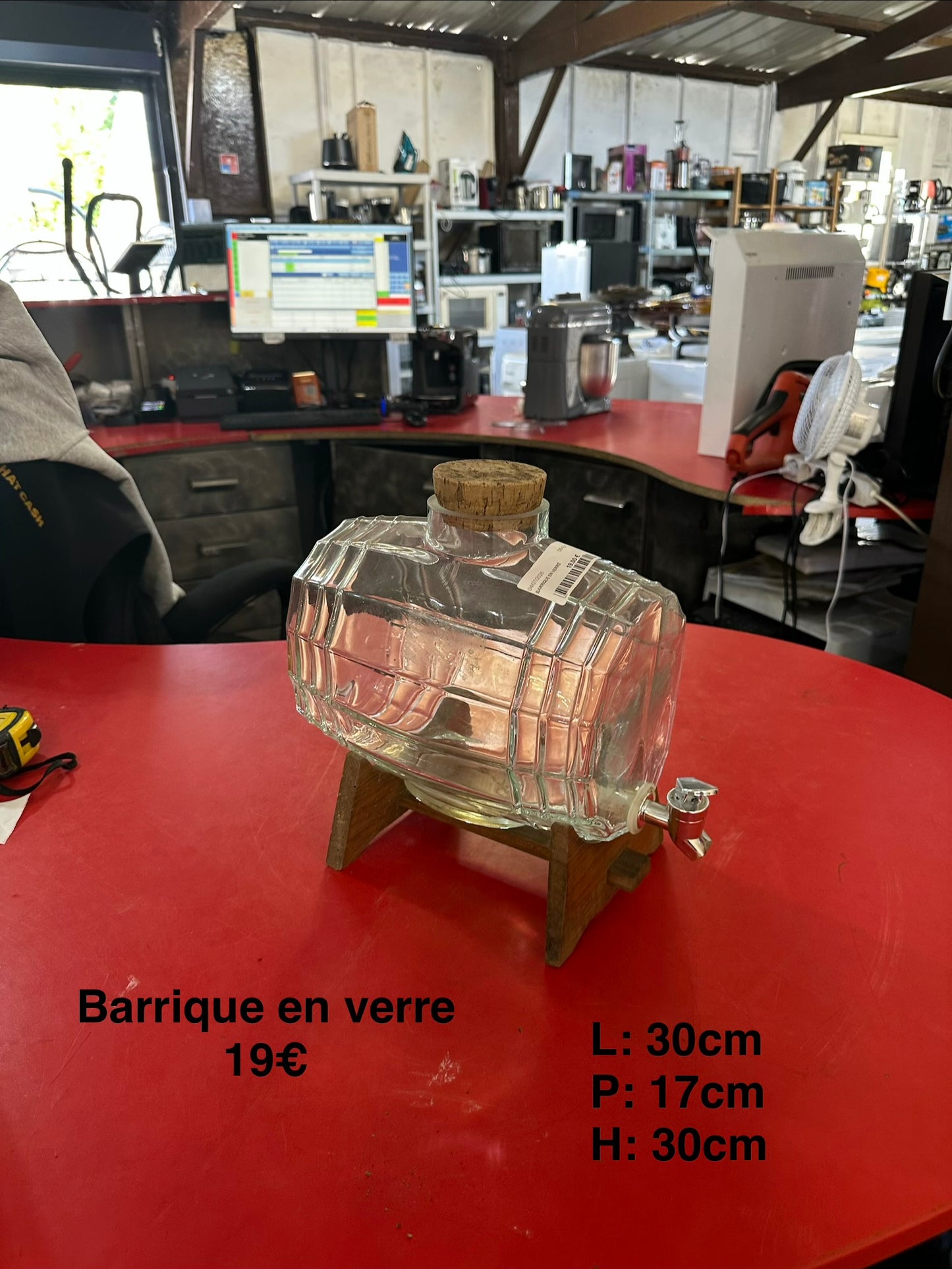 Barrique en verre 064201