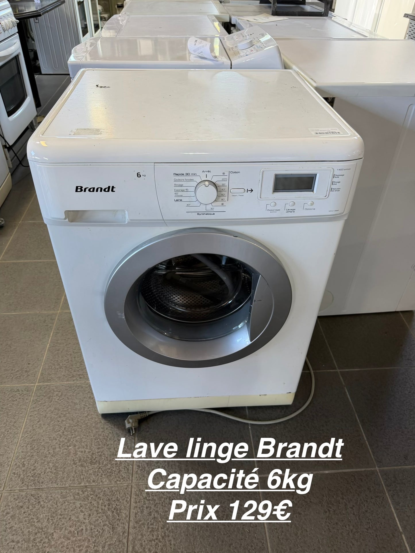 Lave linge Brandt 6 kg 064209
