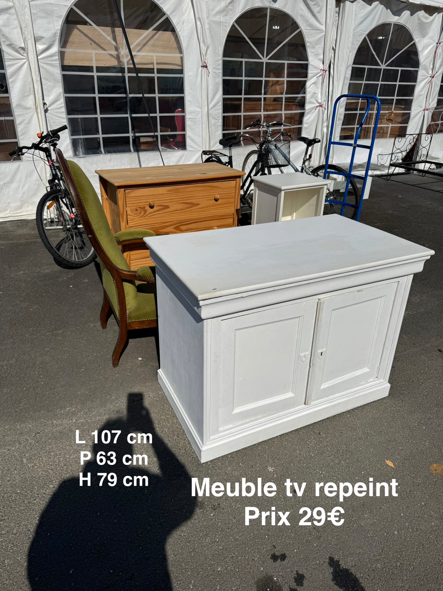 Meuble tv repeint 058931