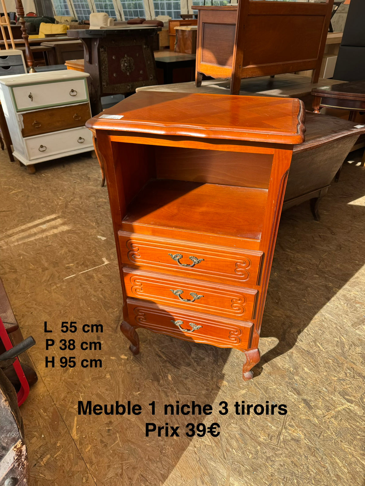 Meuble 1 niche 3 tiroirs 068408