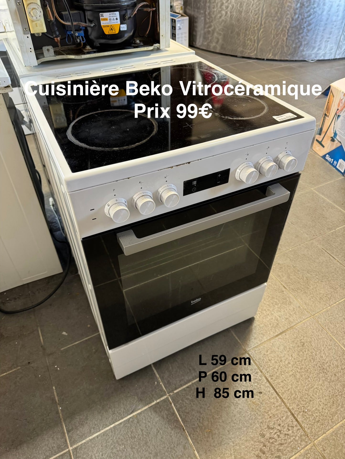 Cuisinière Beko Vitrocéramique 053941