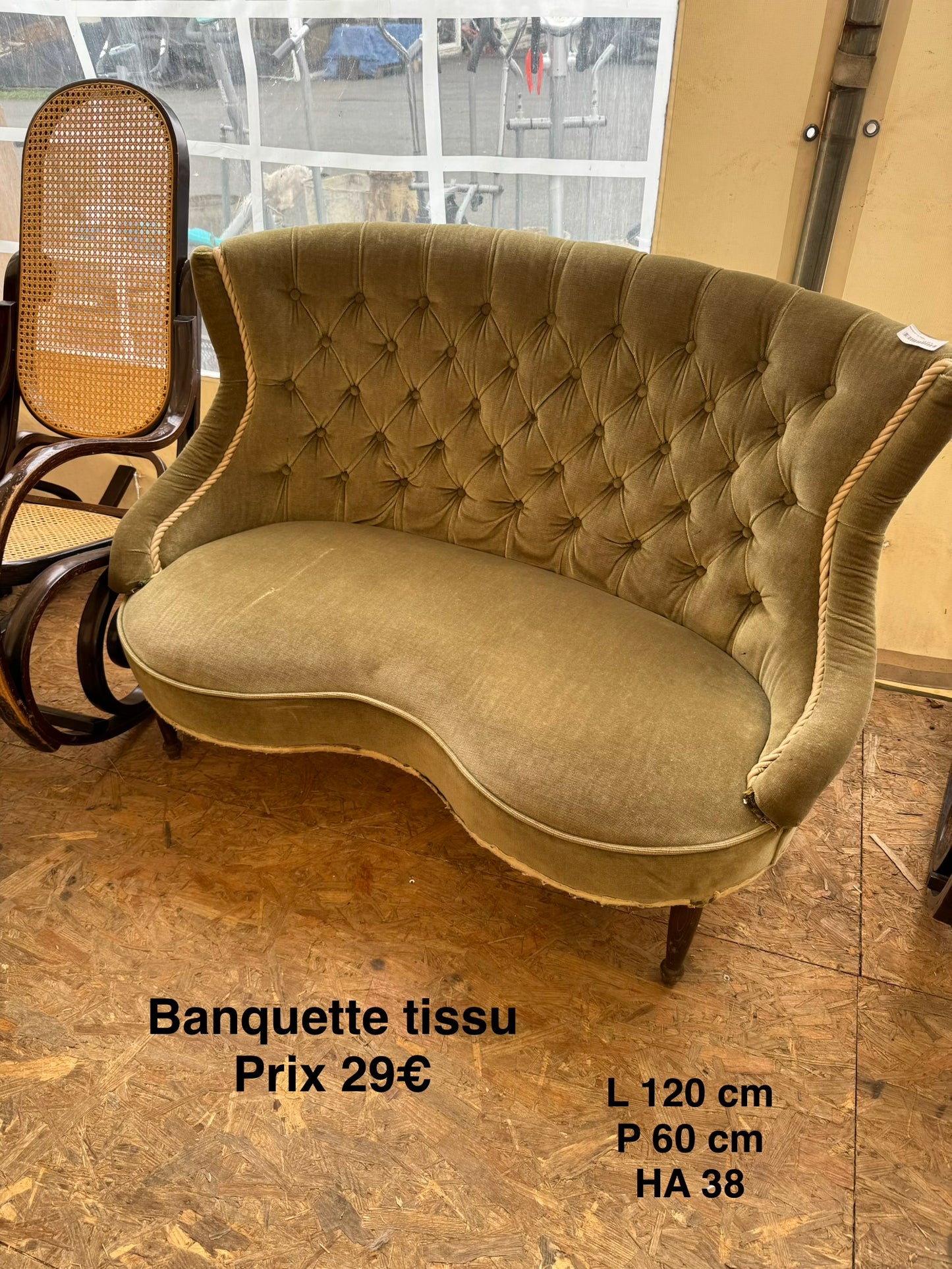 Banquette tissu 065559