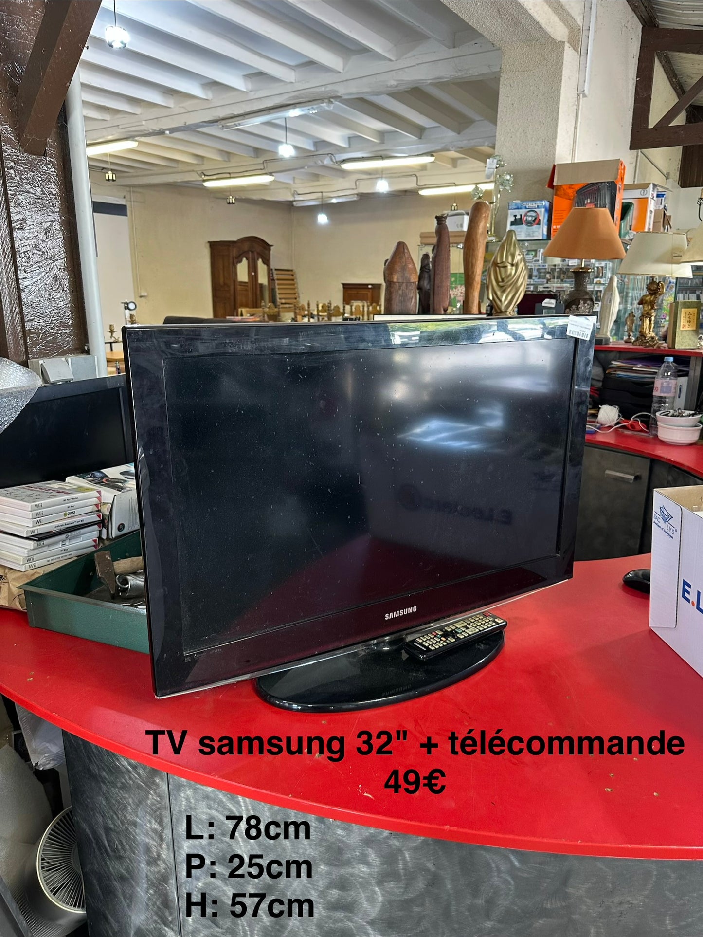 TV samsung 32" + télécommande 064578