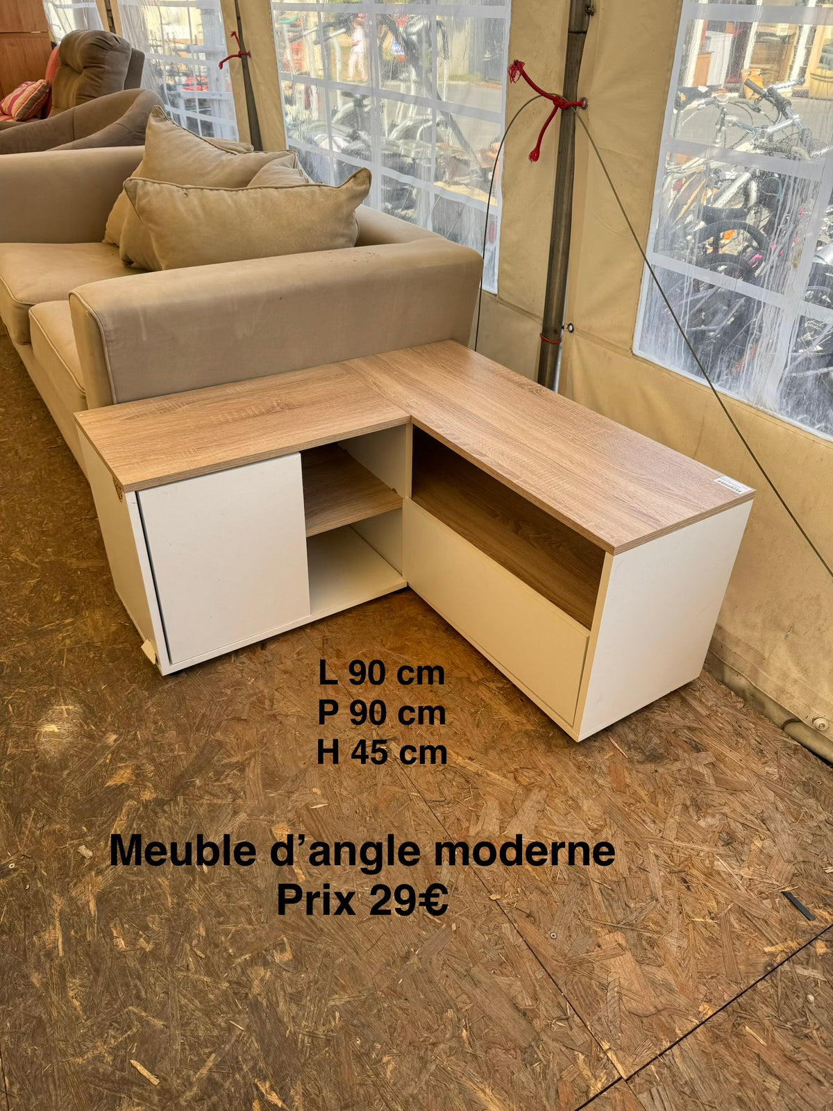 Meuble tv d’angle moderne 068287