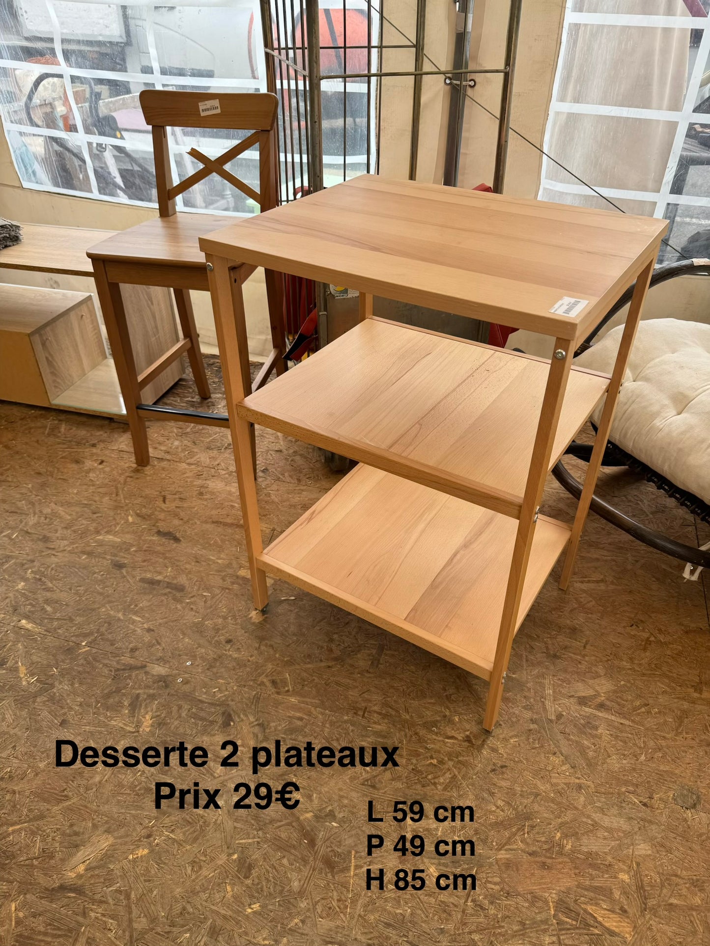Desserte 2 plateaux 065602