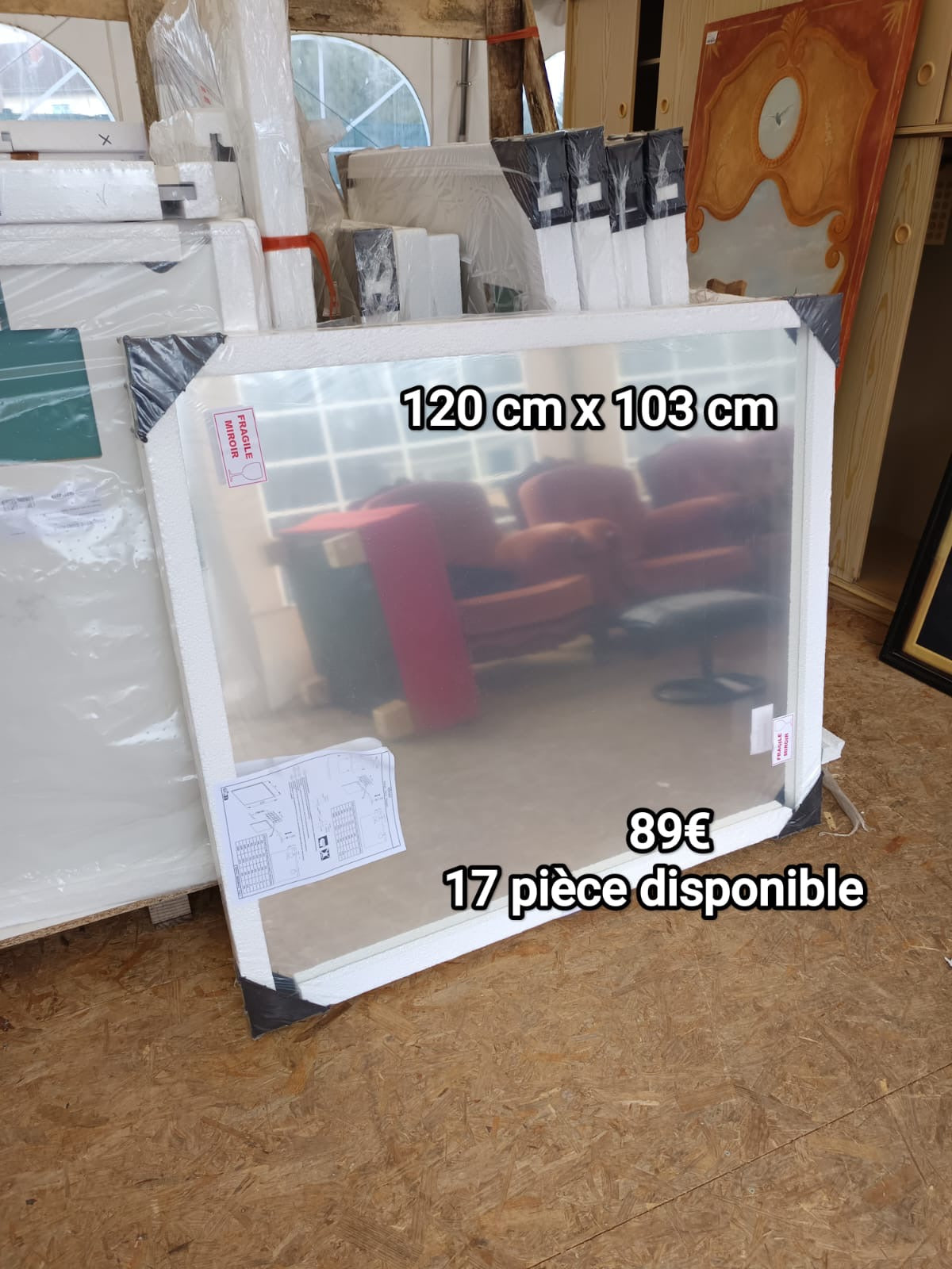Miroir 120 cm X 103 cm 038555