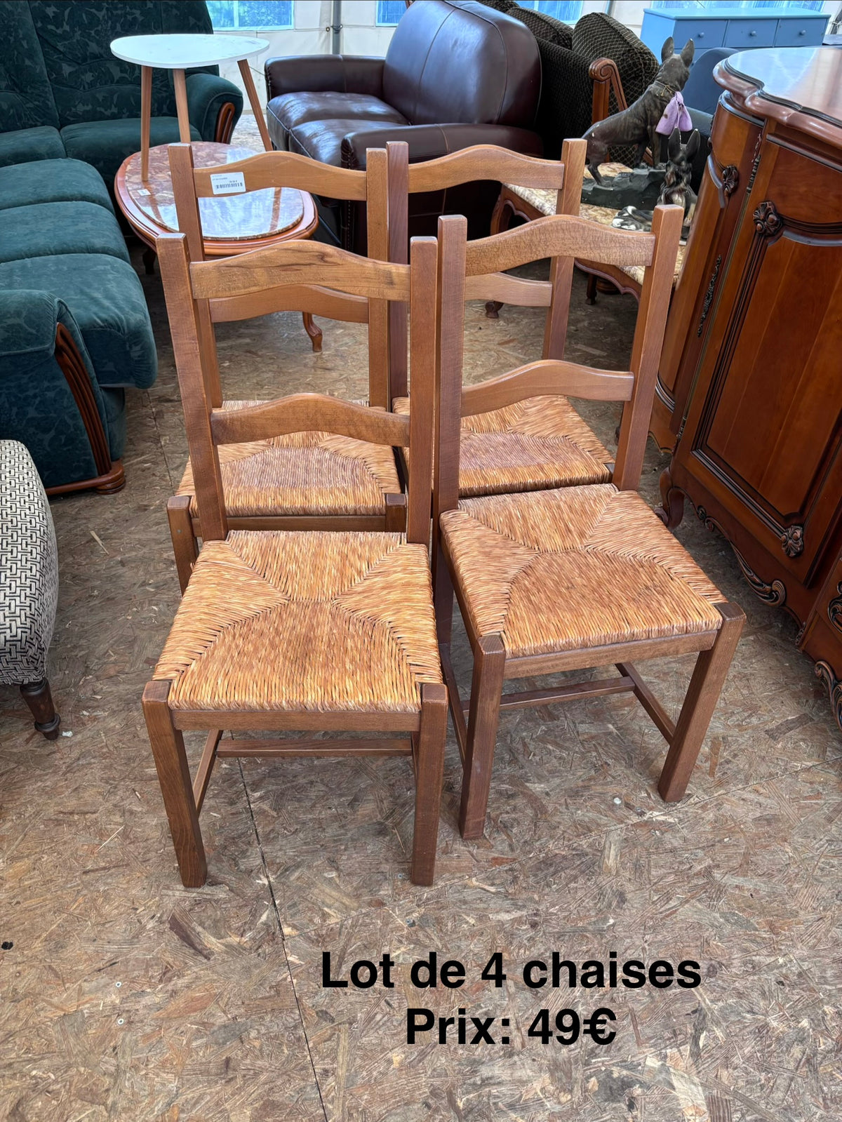 Lot 4 chaises 069267