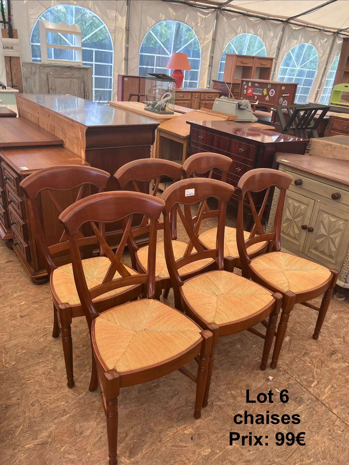Lot 6 chaises 067550