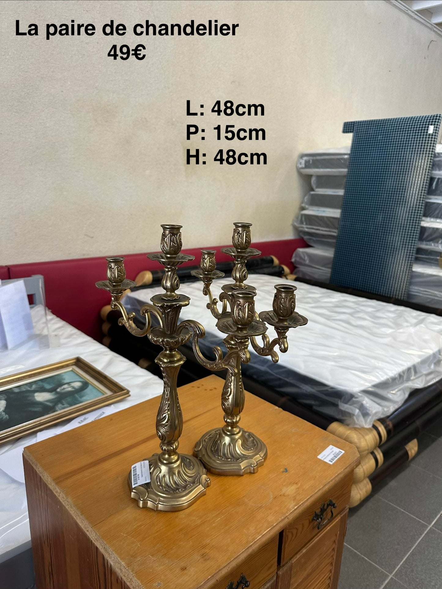 La paire de chandelles 064596