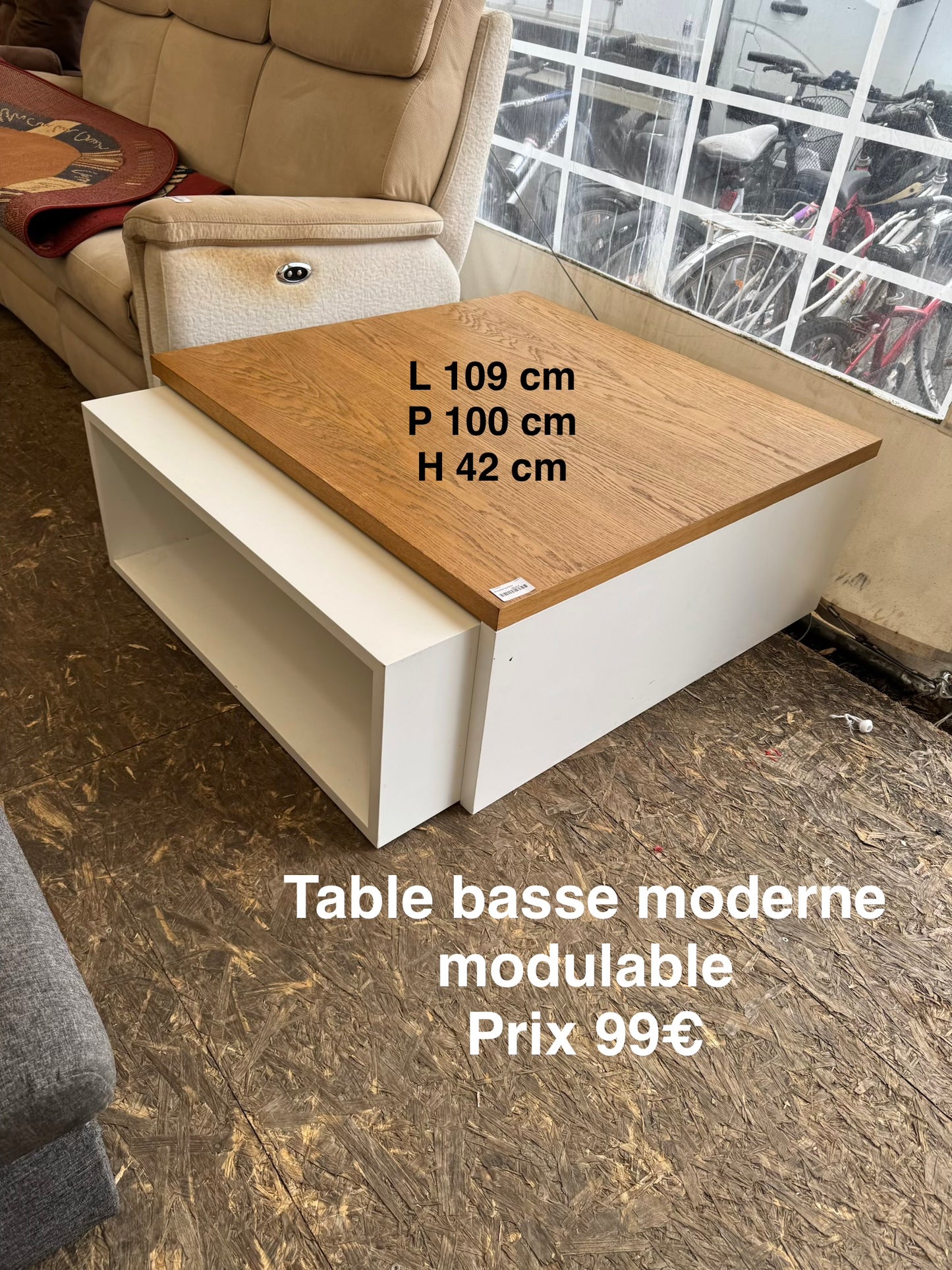 Table basse moderne modulable 058417