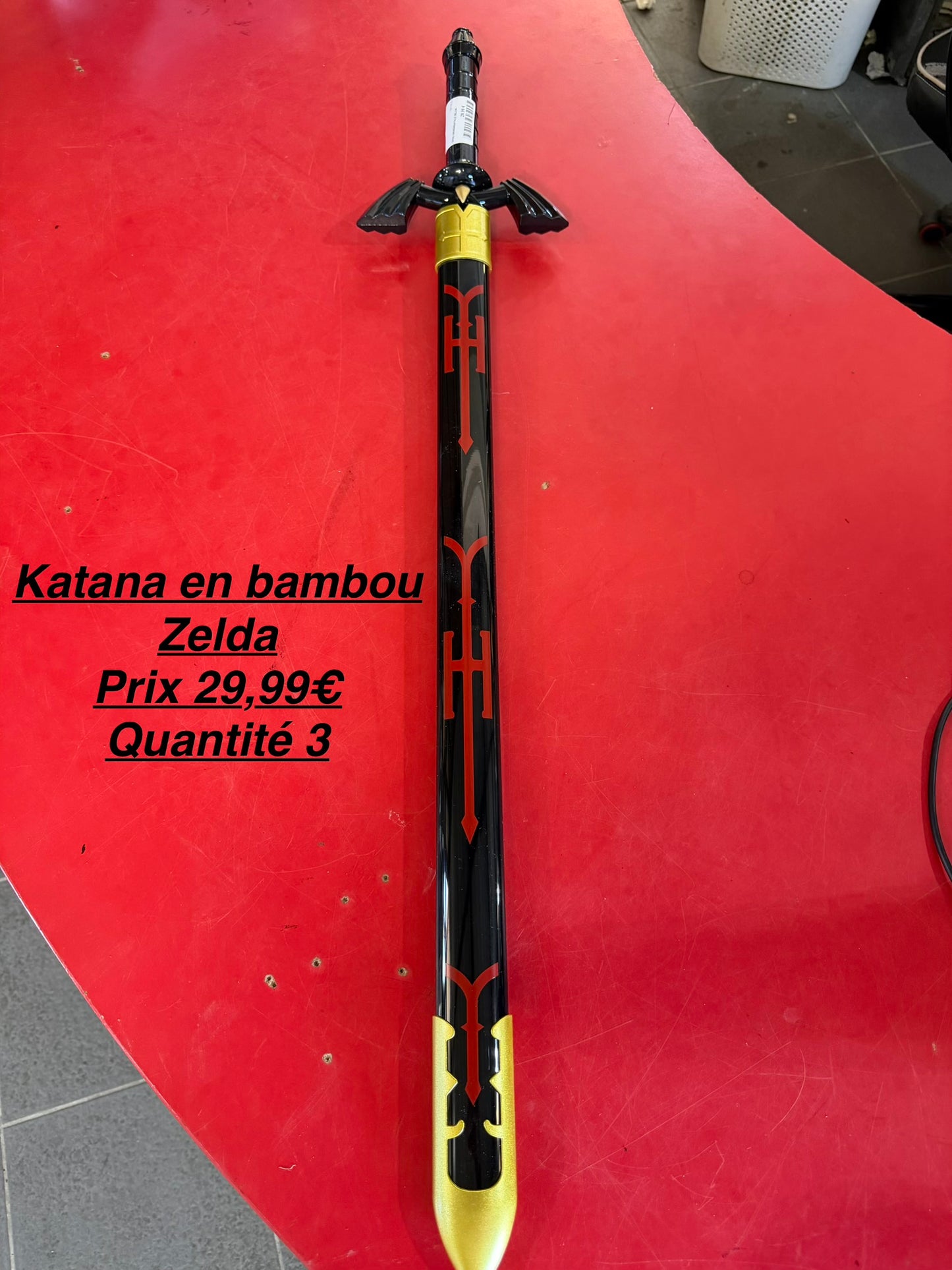 Katana en bambou Zelda
