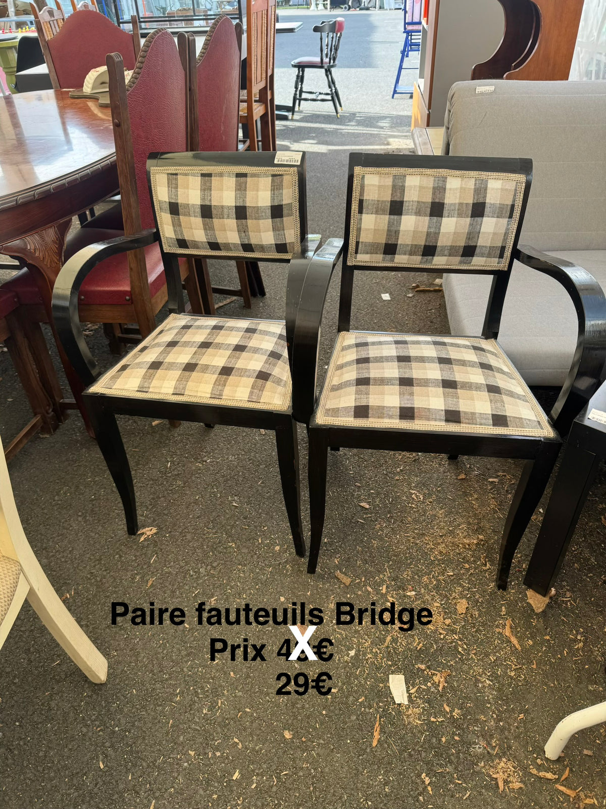 Paire fauteuils Bridge 067287