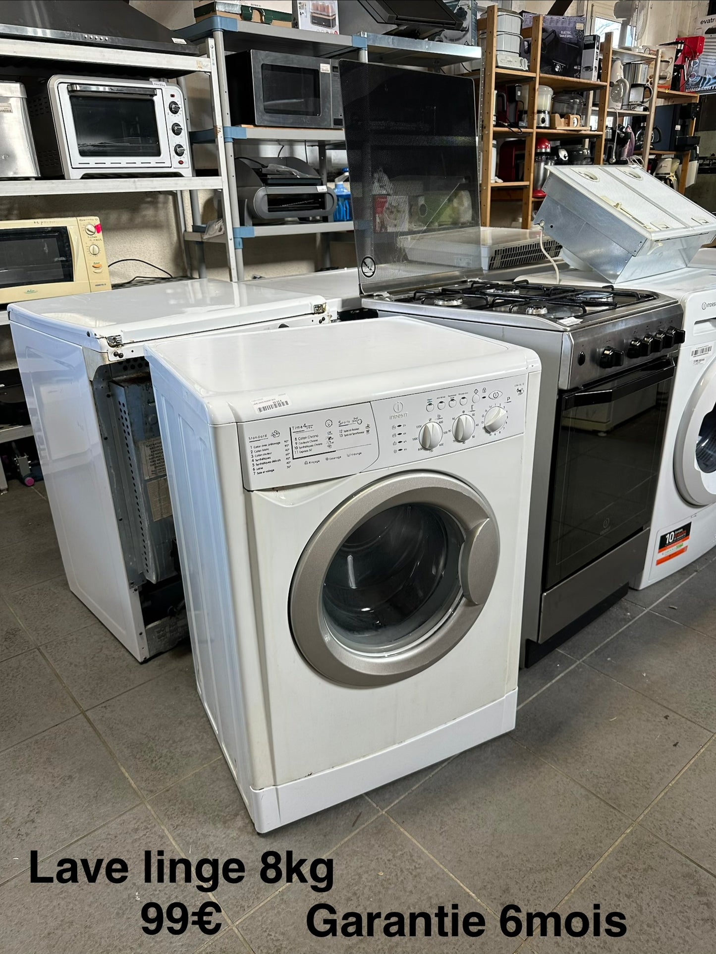 lave linge indesit 8kg 055040