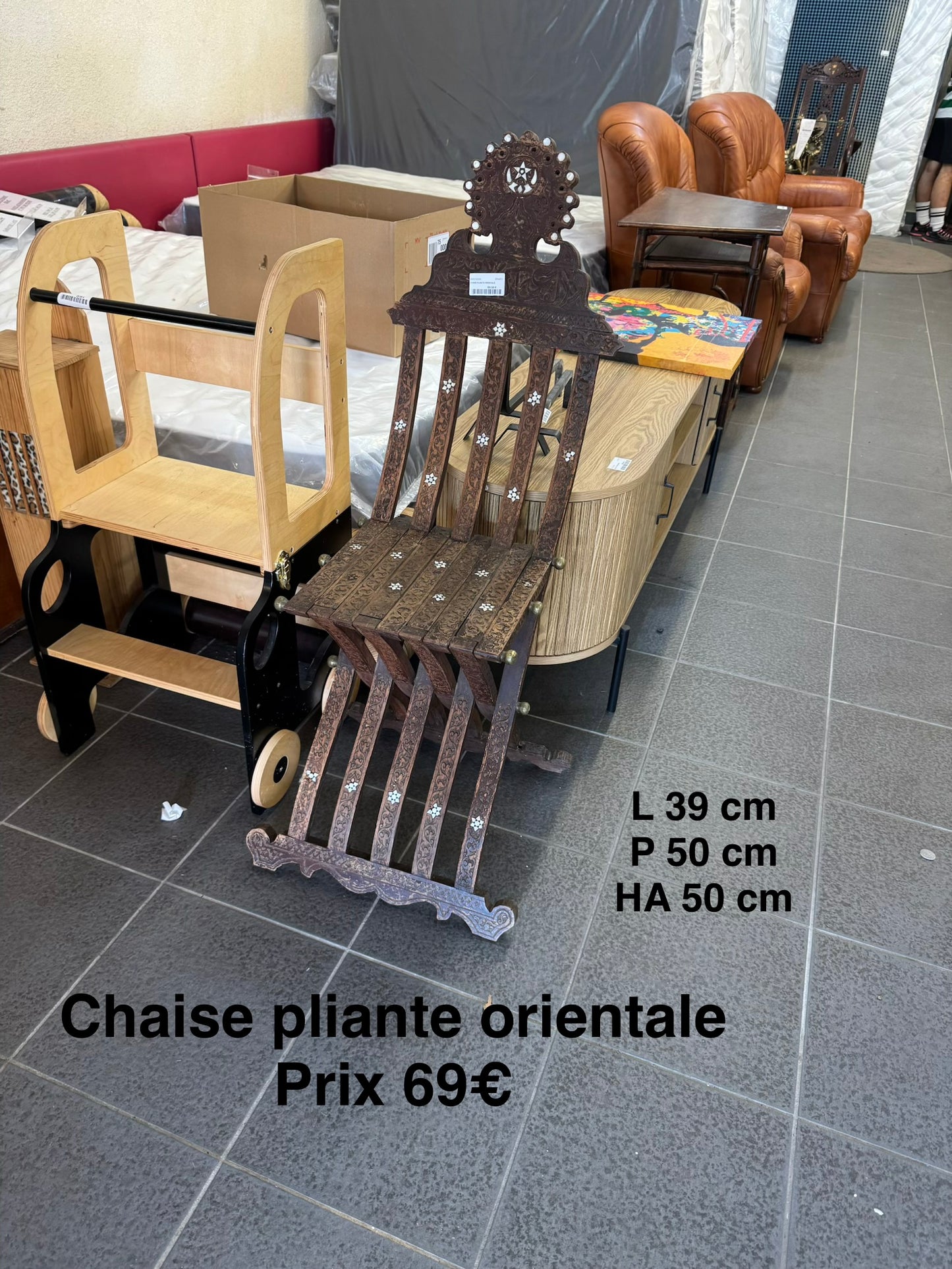 Chaise pliante orientale 064453