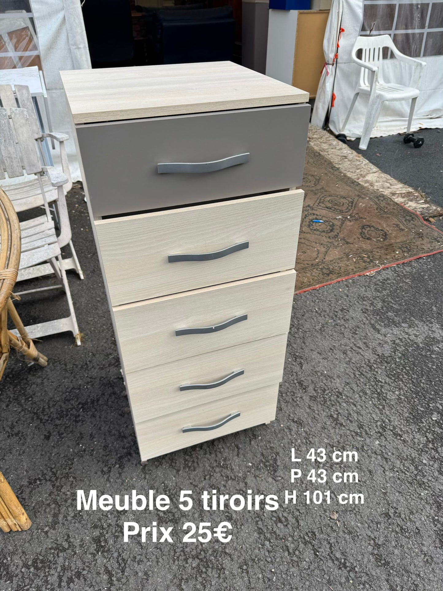 Meuble 5 tiroirs 062620