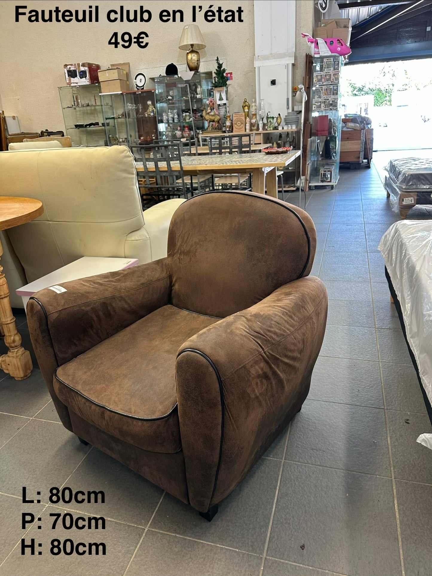 Fauteuil club en l’état 060522