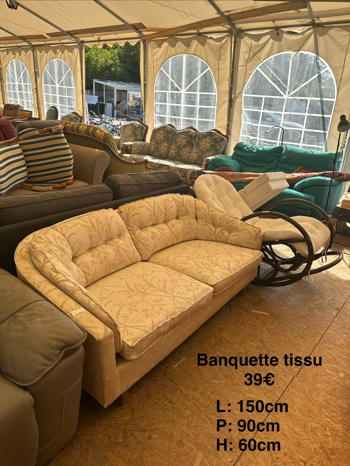 Banquette tissu 064134