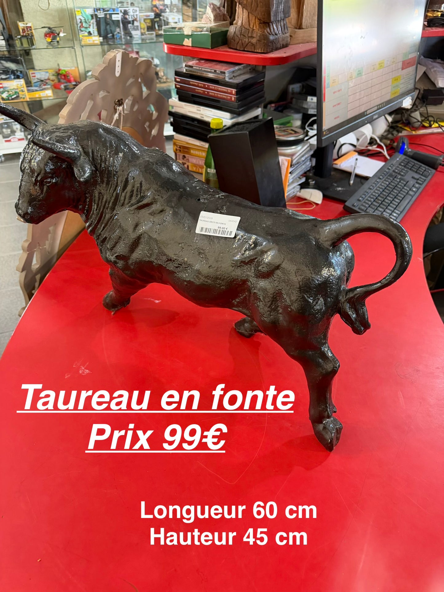 Taureau en fonte 064242