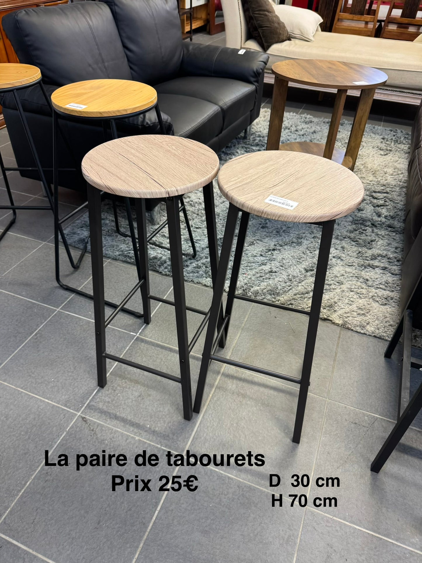La paire de tabourets 064019