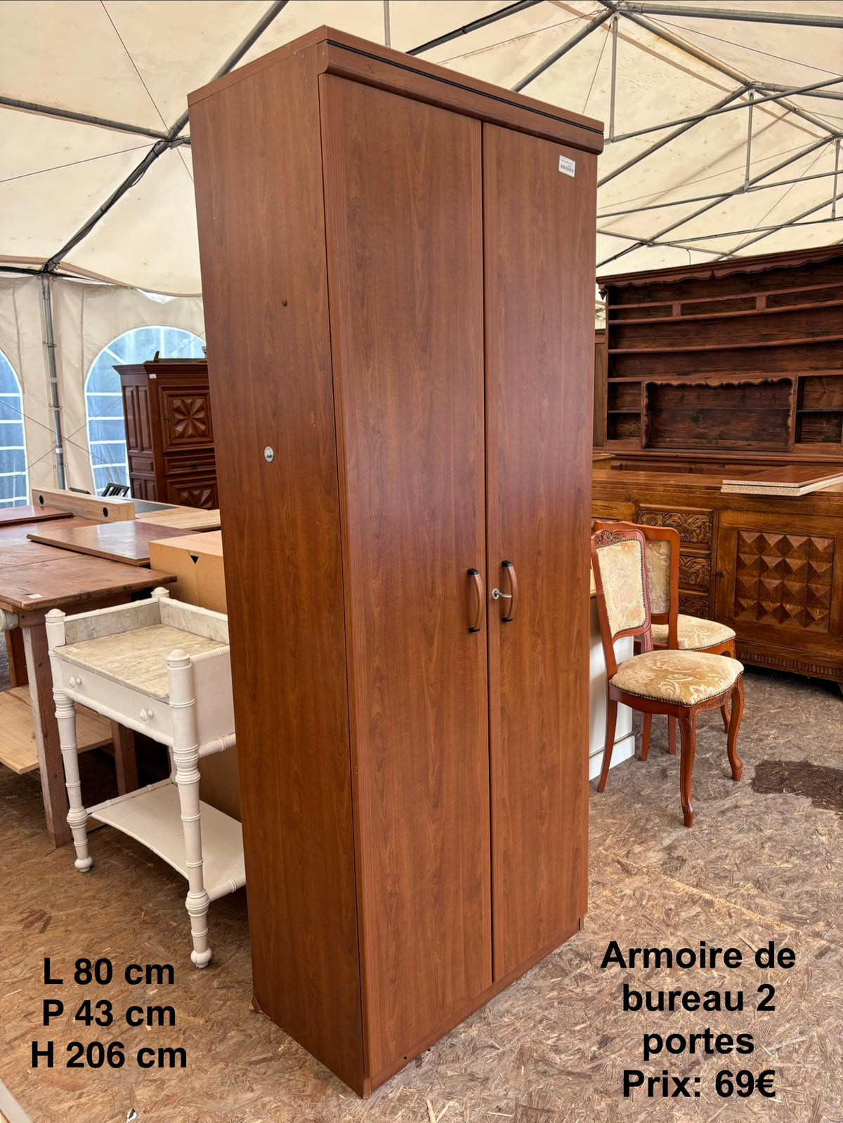 Armoire de bureau 2 portes 069271