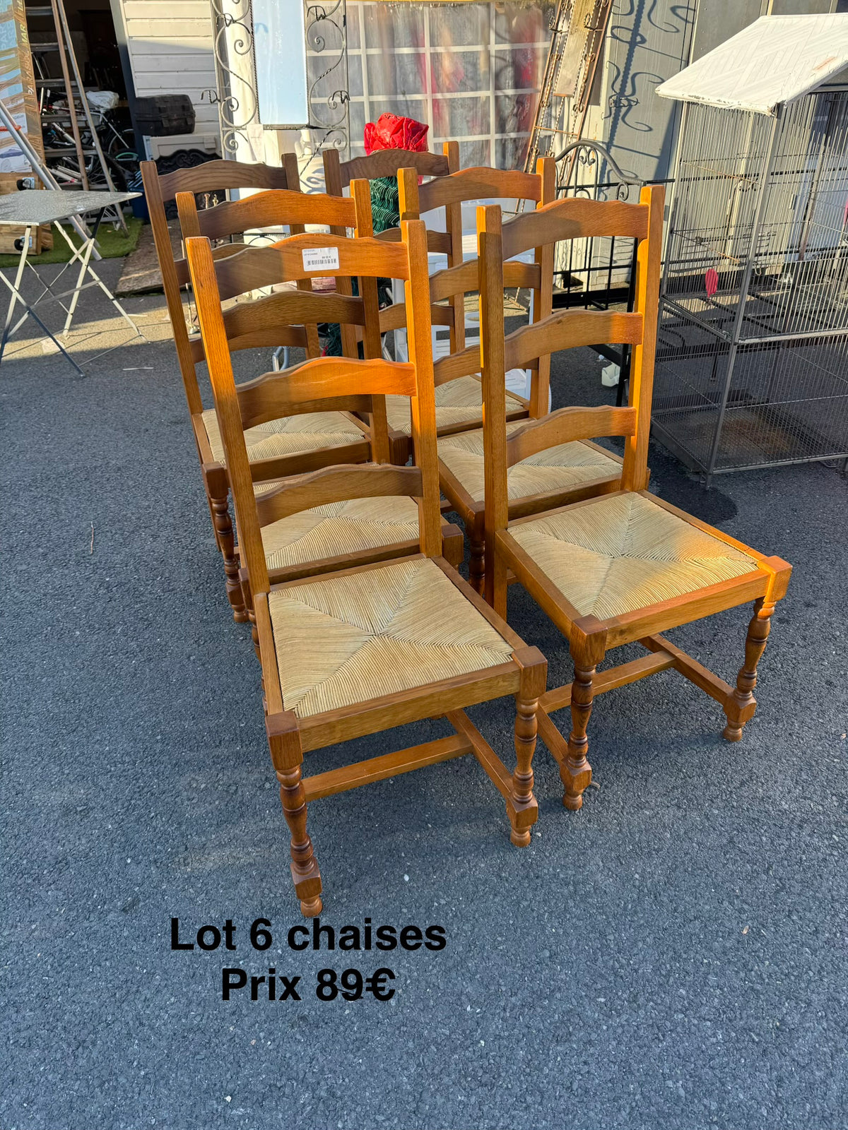 Lot 6 chaises 069321