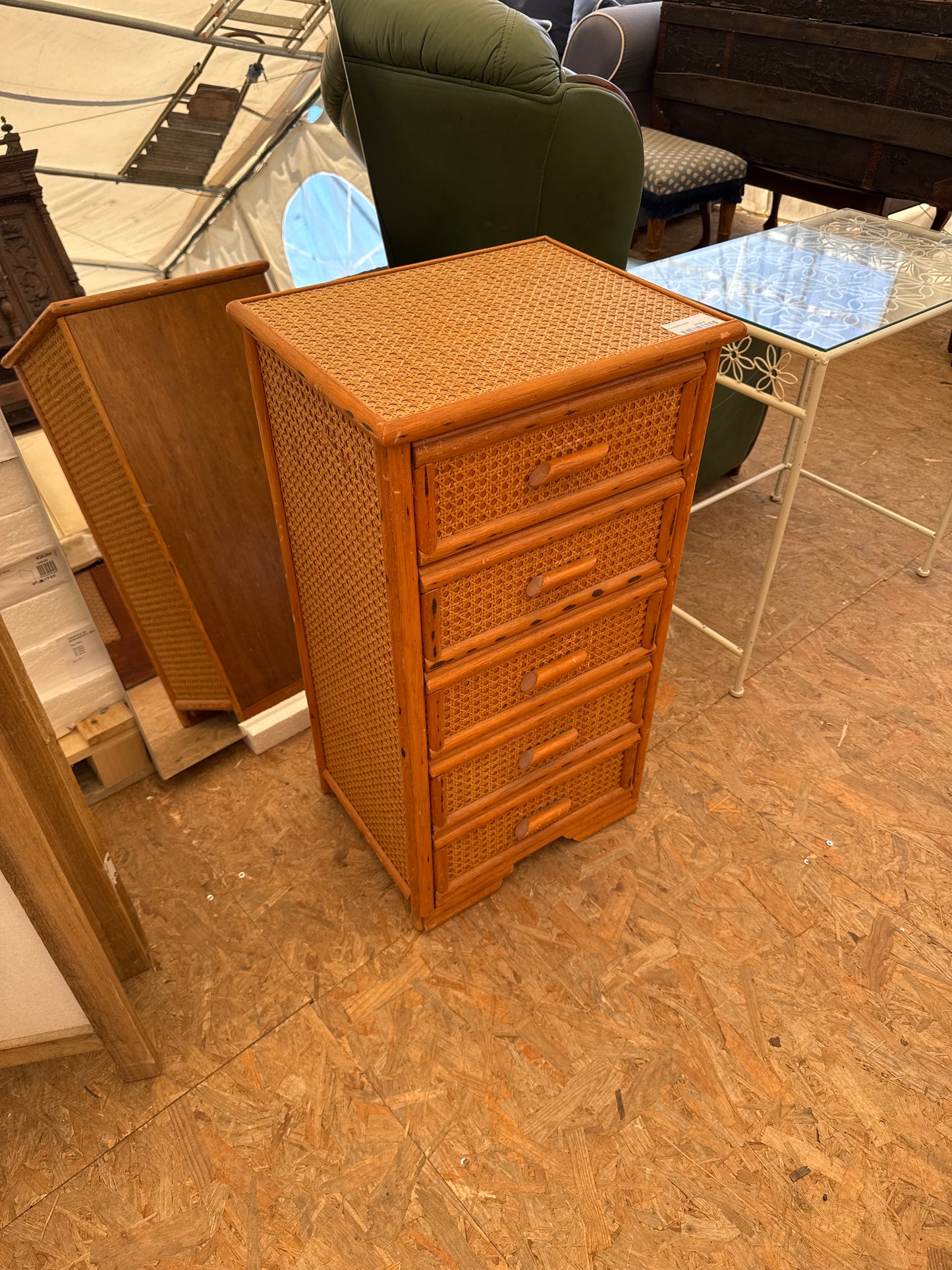 Chiffonnier rotin 039314