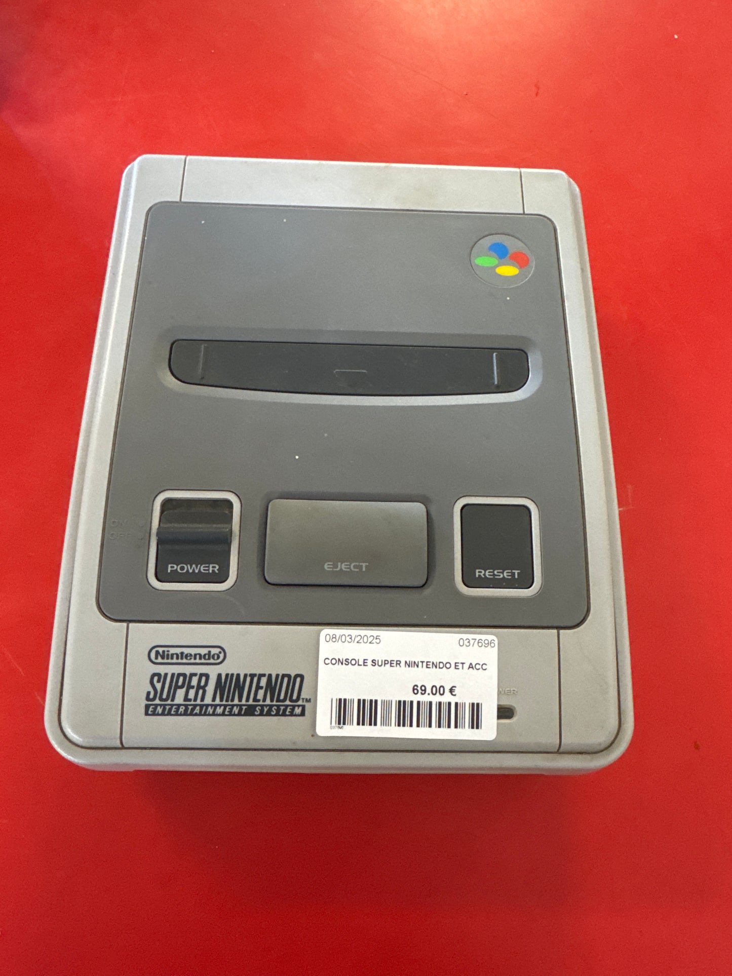 Console super Nintendo + accessoires 037696