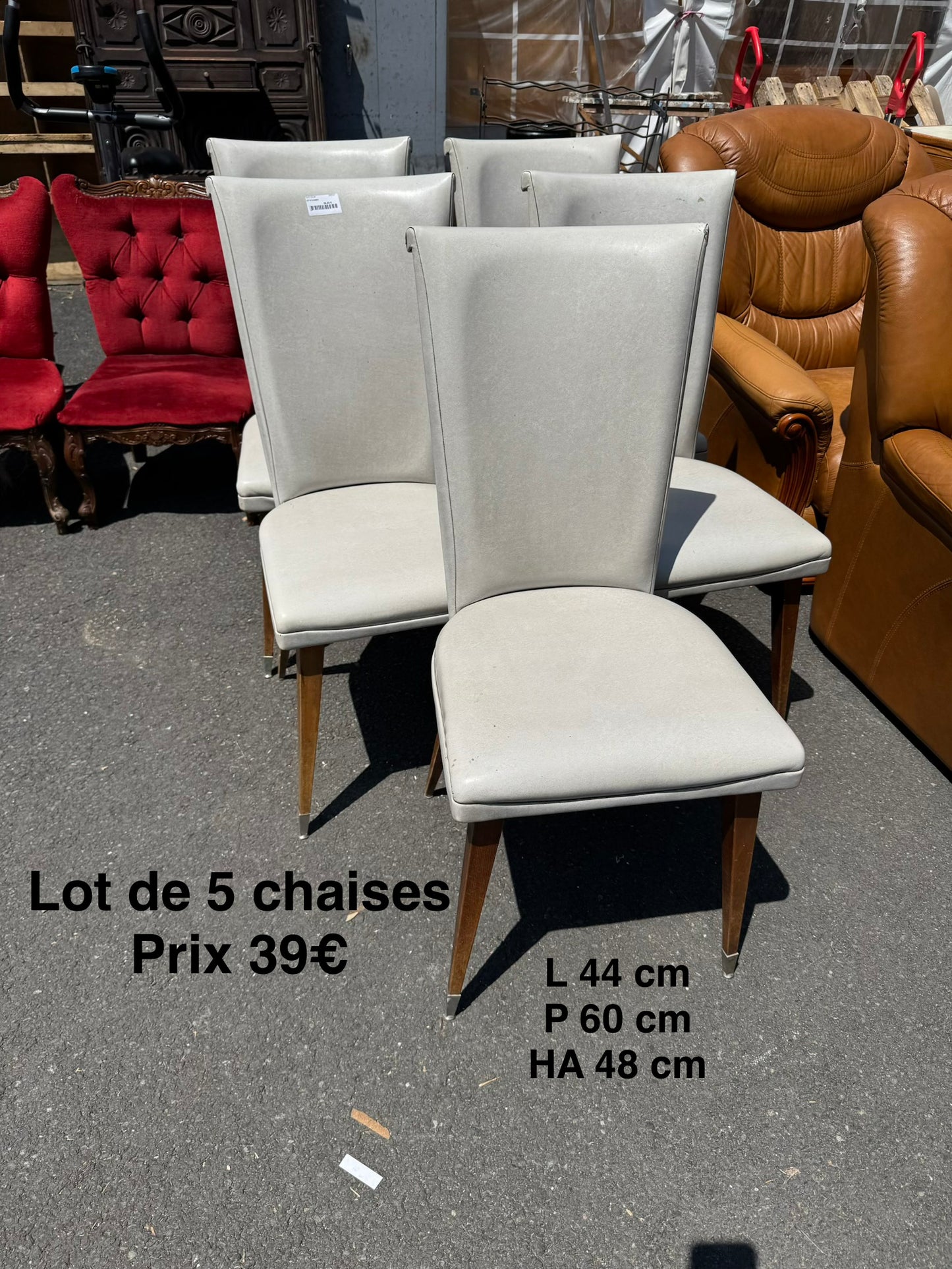 Lot de 5 chaises 065027