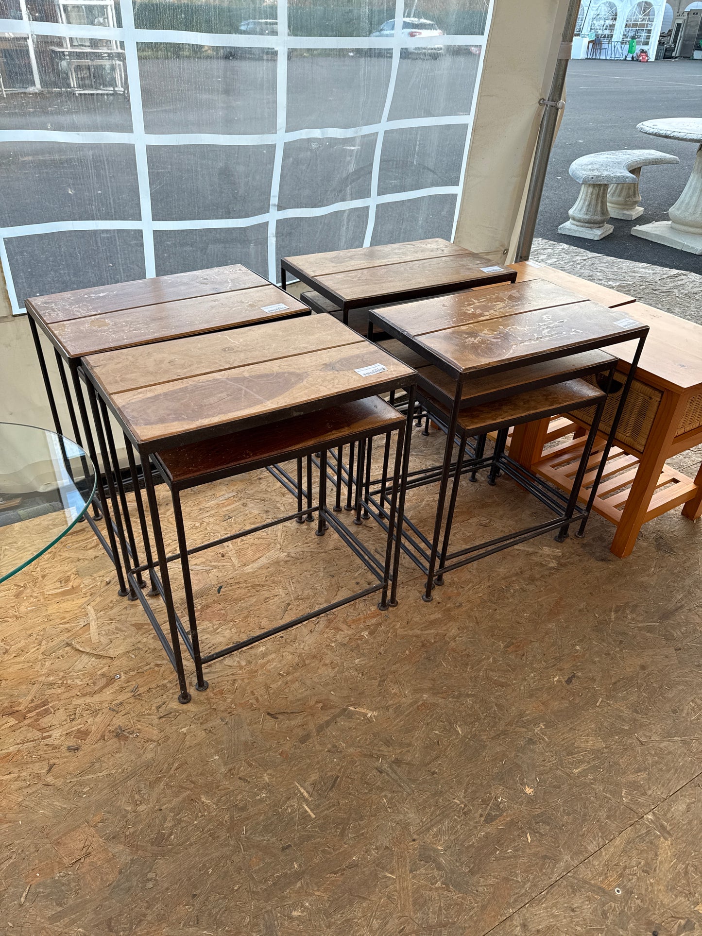 Table, gigognes fer, forgées par 2 038189
